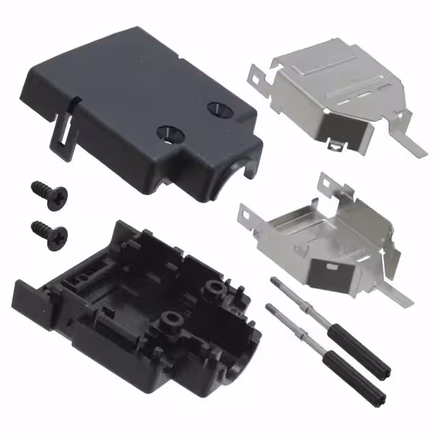 DH-17-CV2B Hirose Electric Co Ltd  Capots de connecteurs D-Sub en forme de D